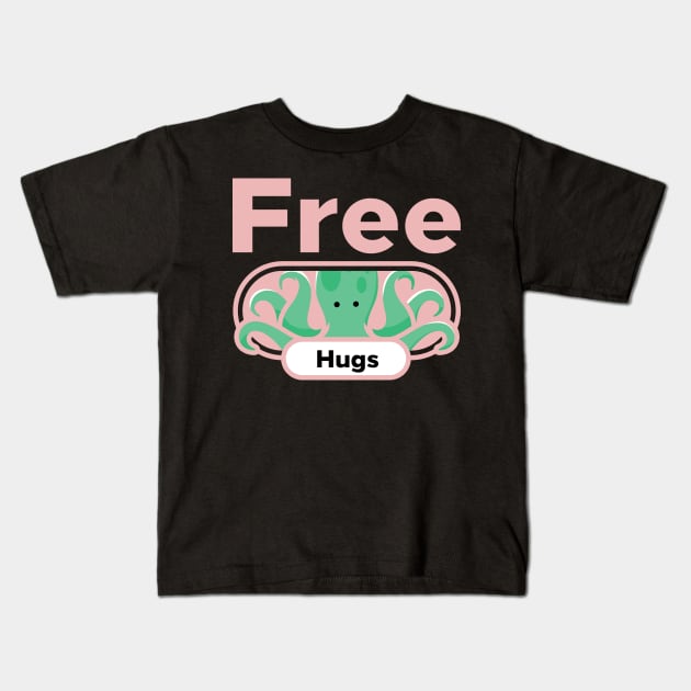 Free hugs Kids T-Shirt by Iamthepartymonster